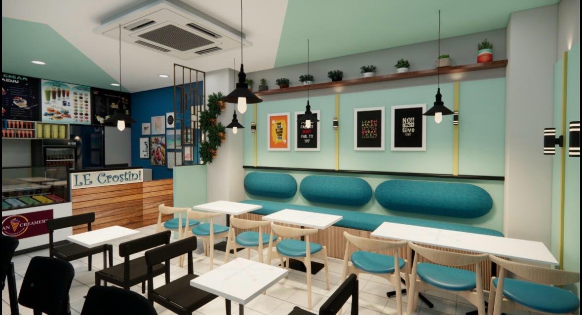 Café Interior by D Space Interio