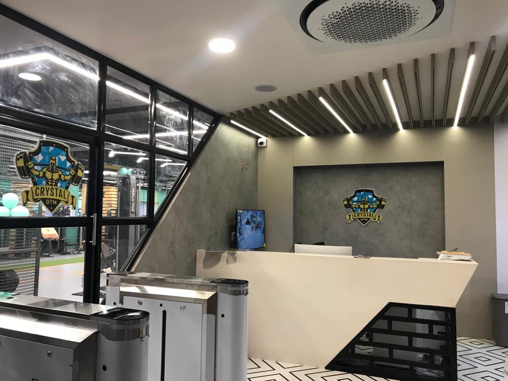 Gym Reception by D Space Interio