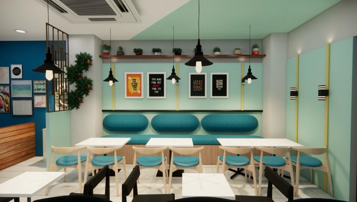Restaurant Interior by D Space Interio